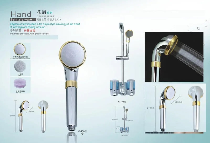 Watersaving handheld shower