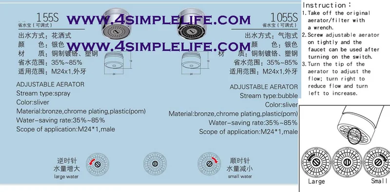 Adjustable areator