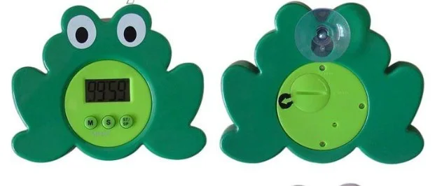 frog shower timer